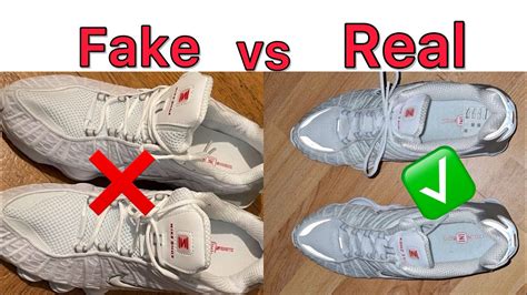 nike shox tl fake vs real|are nike shoes real.